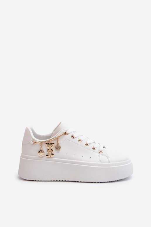 Sneakers modeļa apavi   ar platformu  baltas krāsas Tivissa Sneakers modeļa apavi   ar platformu  baltas krāsas Tivissa