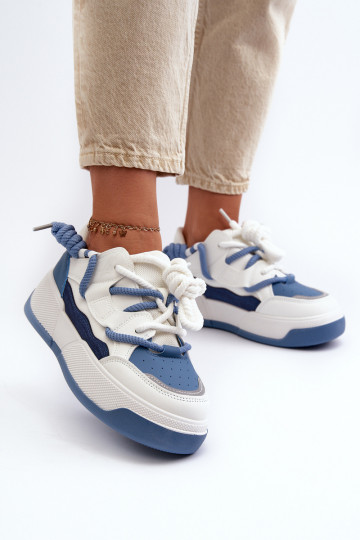 Sneakers modeļa apavi   ar platformu Zilas krāsas Moariella 2