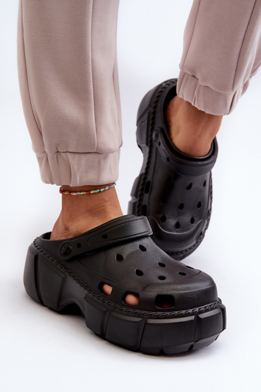 sieviešu čības Vieglas čības uz pirksta  melnas krāsas Witima