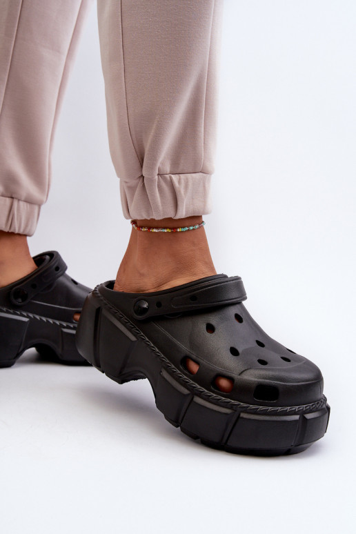 sieviešu čības Vieglas čības uz pirksta  melnas krāsas Witima