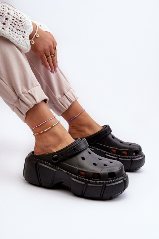 sieviešu čības Vieglas čības uz pirksta  melnas krāsas Witima