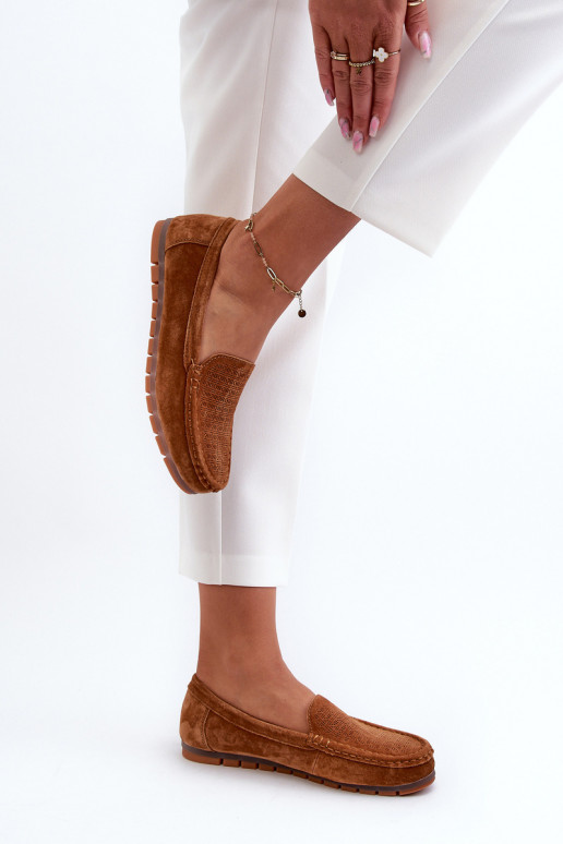 Zamšādas mokasīni   brūnas krāsas S.Barski LR755 Zamšādas mokasīni   brūnas krāsas S.Barski LR755