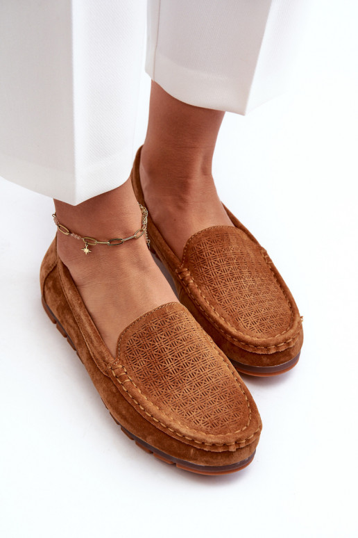 Zamšādas mokasīni   brūnas krāsas S.Barski LR755 Zamšādas mokasīni   brūnas krāsas S.Barski LR755