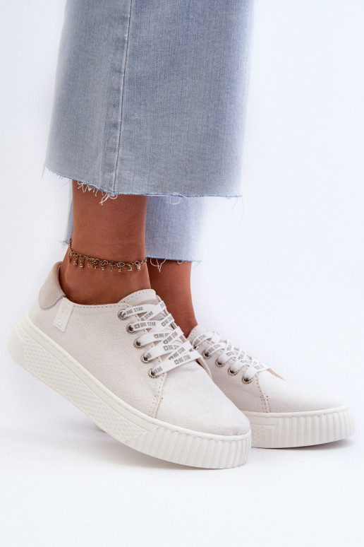 sieviešu puszābaki MEMORY FOAM SYSTEM BIG STAR NN276001 baltas krāsas sieviešu puszābaki MEMORY FOAM SYSTEM BIG STAR NN276001 baltas krāsas