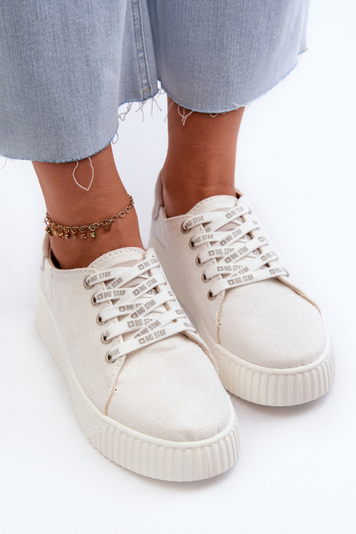 sieviešu puszābaki MEMORY FOAM SYSTEM BIG STAR NN276001 baltas krāsas sieviešu puszābaki MEMORY FOAM SYSTEM BIG STAR NN276001 baltas krāsas