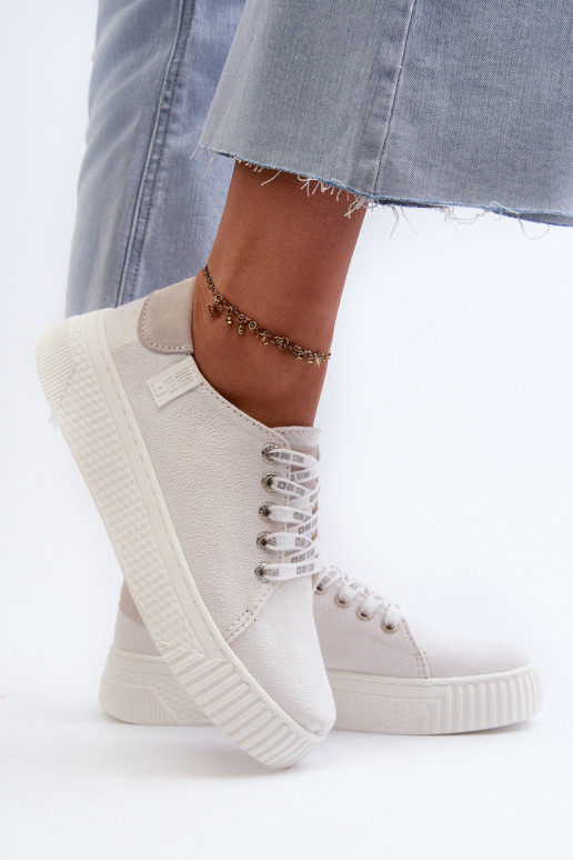 sieviešu puszābaki MEMORY FOAM SYSTEM BIG STAR NN276001 baltas krāsas sieviešu puszābaki MEMORY FOAM SYSTEM BIG STAR NN276001 baltas krāsas