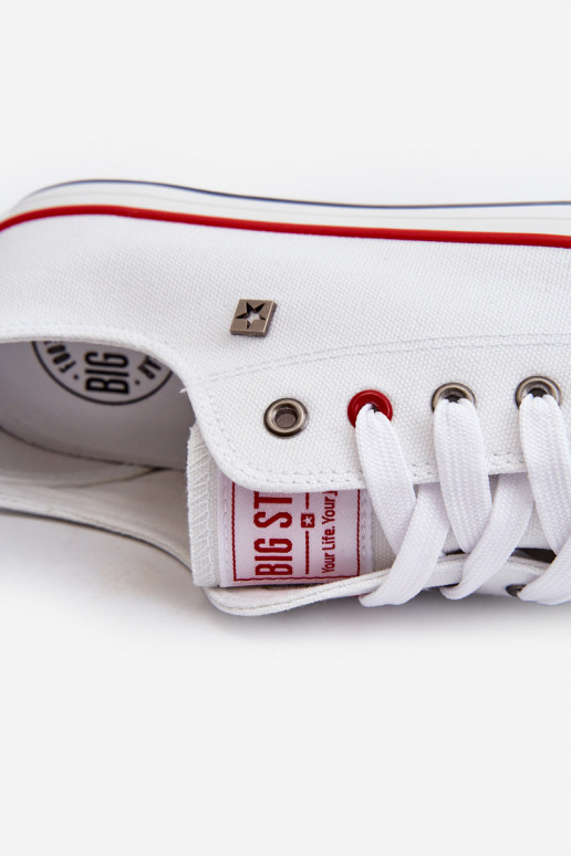 Vīriešu brīvā laika apavi Big Star NN174301 HI-POLY SYSTEM baltas krāsas