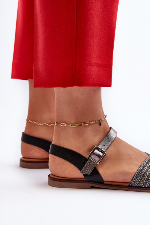 līdzenas zoles basenes S.Barski MY923 melnas krāsas