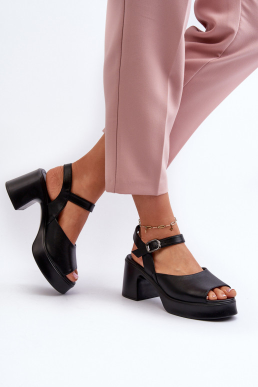 Sieviešu basenes    ar papēdi Vinceza 66627 melnas krāsas Sieviešu basenes    ar papēdi Vinceza 66627 melnas krāsas