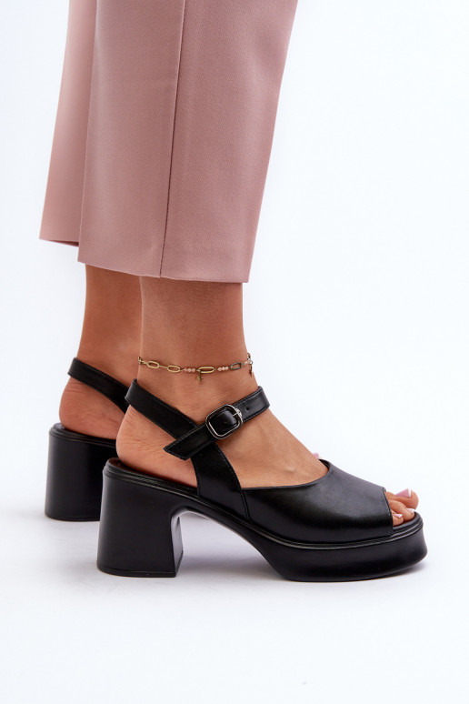 Sieviešu basenes    ar papēdi Vinceza 66627 melnas krāsas Sieviešu basenes    ar papēdi Vinceza 66627 melnas krāsas