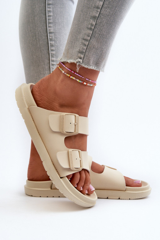 Vieglas čības   ar sprādzēm Big Star NN274A752 smilšu krāsas