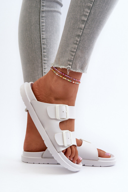 Vieglas čības   ar sprādzēm Big Star NN274A751 baltas krāsas