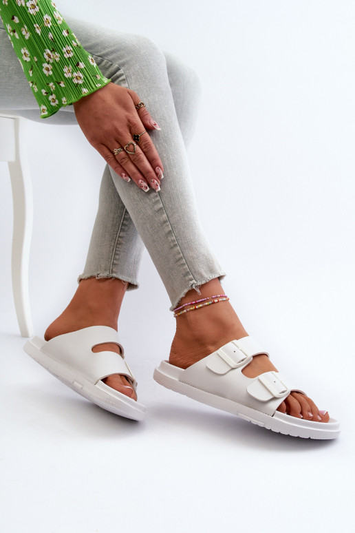 Vieglas čības   ar sprādzēm Big Star NN274A751 baltas krāsas