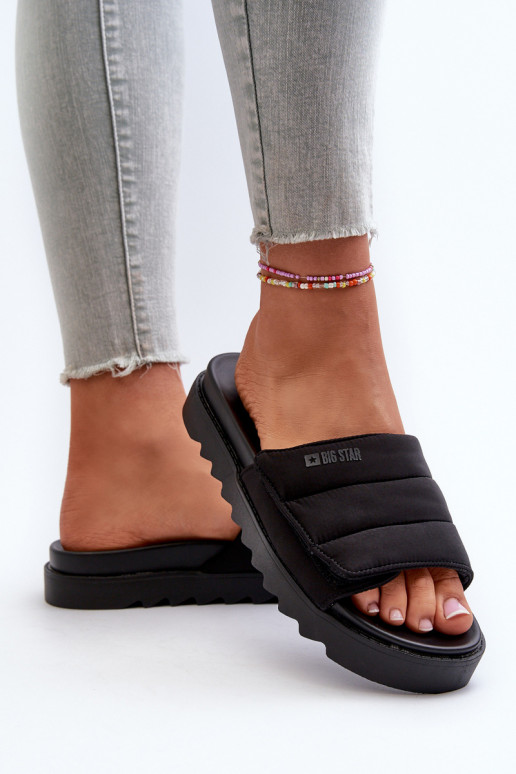 Čības ar platformu Big Star NN274772 melnas krāsas