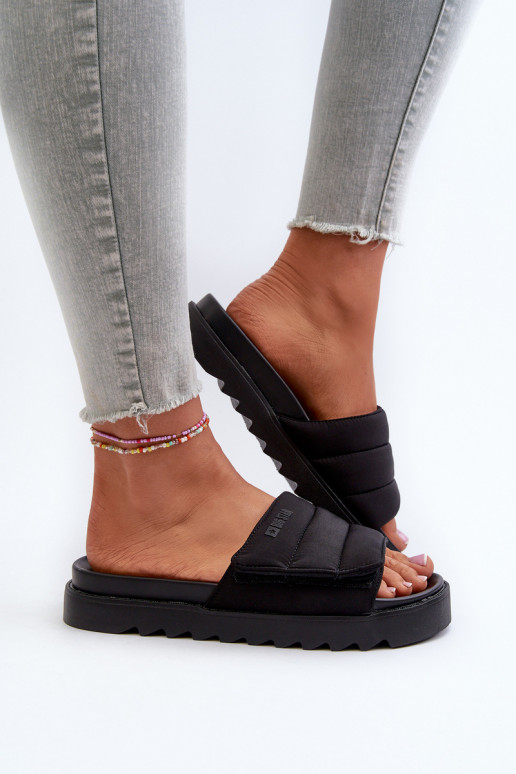 Čības ar platformu Big Star NN274772 melnas krāsas