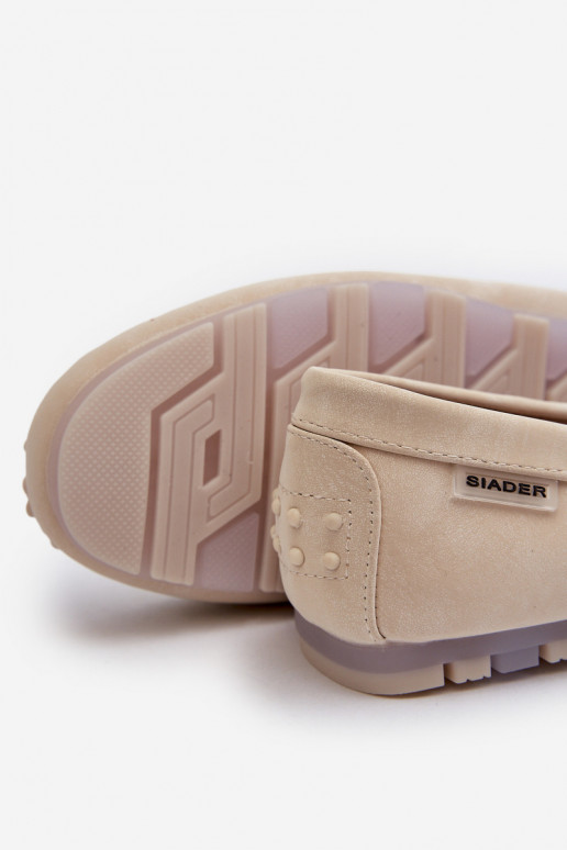 sieviešu mokasīni no eko ādas Ziloņkaula krāsas Celoria