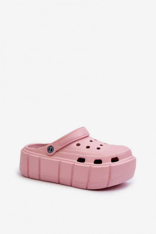 Vieglas čības uz pirksta sieviešu čības ar platformu Rozā krāsas Itubia