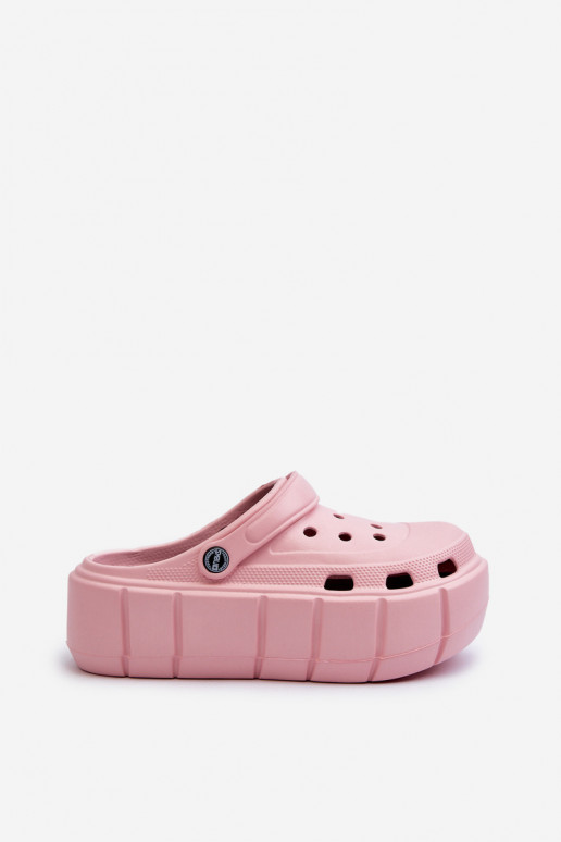 Vieglas čības uz pirksta sieviešu čības ar platformu Rozā krāsas Itubia