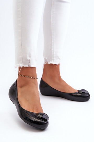 Balerīnas ar sirsniņām  NN285011 melnas krāsas