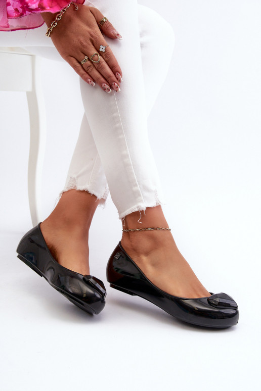 Balerīnas ar sirsniņām  NN285011 melnas krāsas