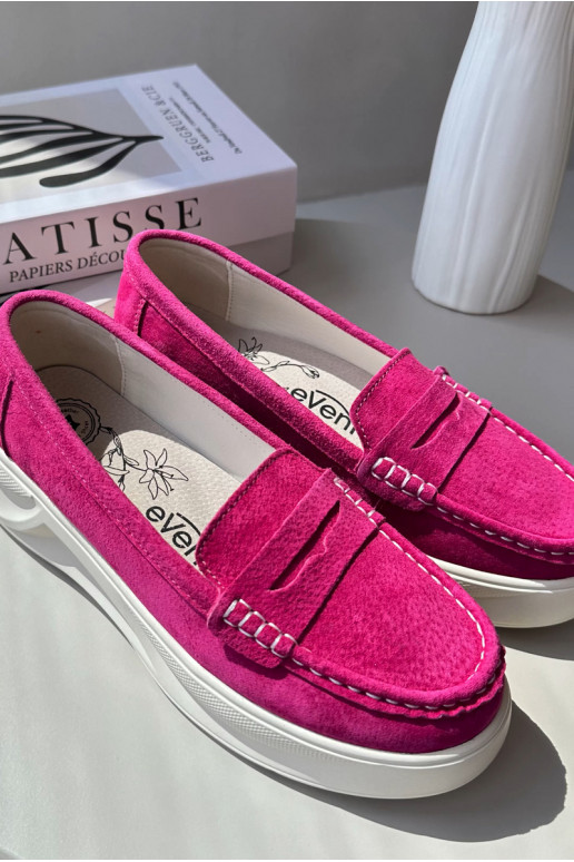 zamšādas   Mokasīni rozā krāsas Filidia