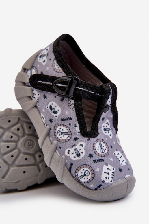 Ērtas čības Bērnu apavi BEFADO 110N488 Pelēkas krāsas Ērtas čības Bērnu apavi BEFADO 110N488 Pelēkas krāsas