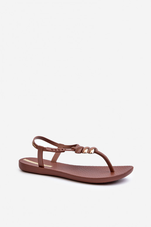 līdzenas zoles basenes modernas iešļūcenes 83507 Ipanema Class Blown Up Sandal Fem brūnas krāsas