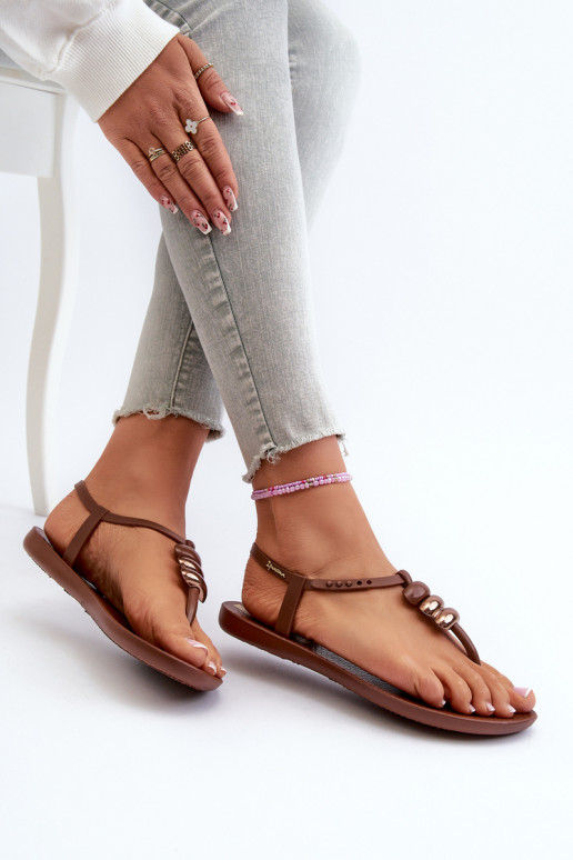 līdzenas zoles basenes modernas iešļūcenes 83507 Ipanema Class Blown Up Sandal Fem brūnas krāsas