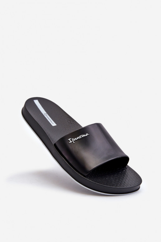 Gumijas Čības 82832 Ipanema Slide Unisex melnas krāsas