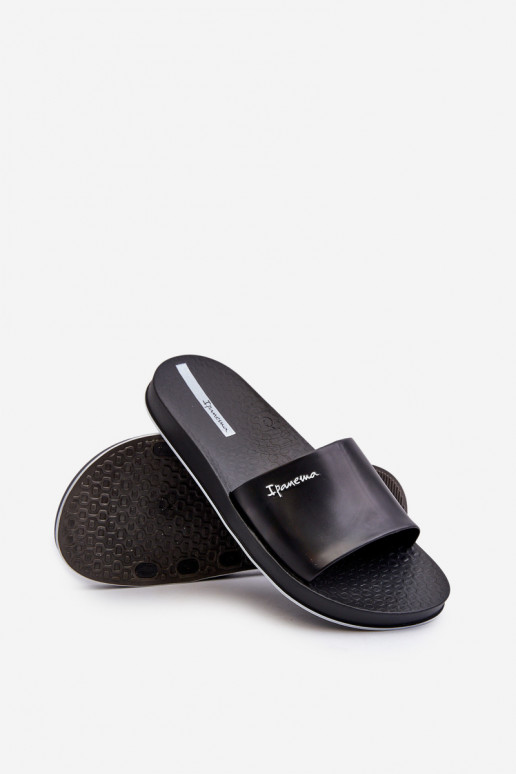 Gumijas Čības 82832 Ipanema Slide Unisex melnas krāsas