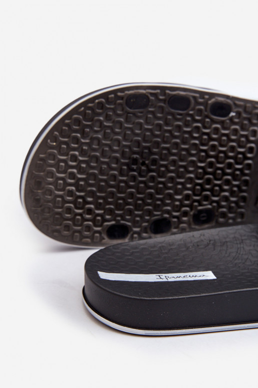 Gumijas Čības 82832 Ipanema Slide Unisex melnas krāsas