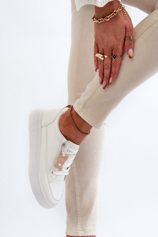 brīvā laika apavi sporta apavi   ar platformu ar ornamentiem baltas krāsas Vinceza 13613 brīvā laika apavi sporta apavi   ar platformu ar ornamentiem baltas krāsas Vinceza 13613