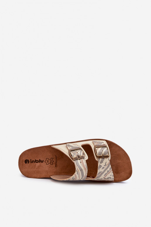 Ērtas sieviešu čības ar sprādzēm Inblu CP000045 Zelta krāsas