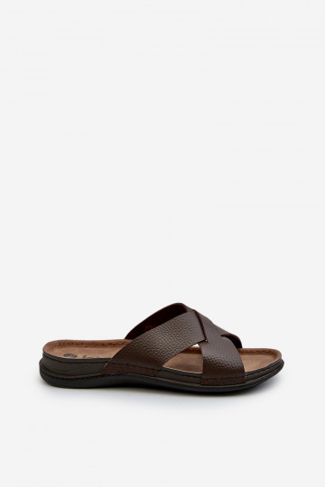 Ērti Vieglas čības no eko ādas Inblu GV00001I brūnas krāsas 2