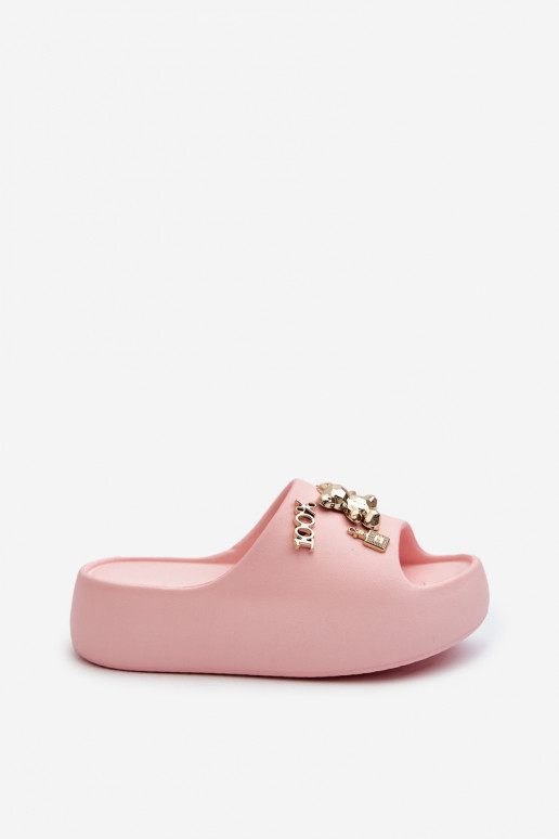 sieviešu čības Viegli Vieglas čības uz pirksta ar skaistām detaļām Rozā krāsas Orchia