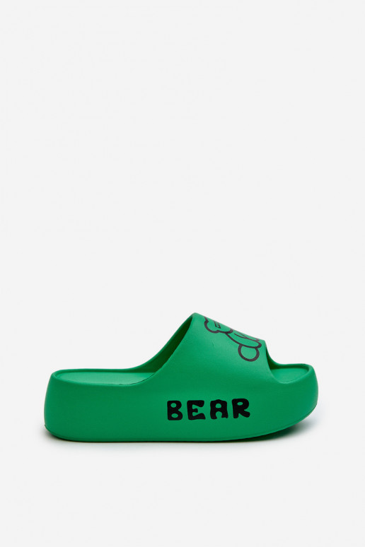 Vieglas čības uz pirksta sieviešu čības ar modernām masīvām zolēm Ar Lāci Zaļas krāsas Lamira Vieglas čības uz pirksta sieviešu čības ar modernām masīvām zolēm Ar Lāci Zaļas krāsas Lamira