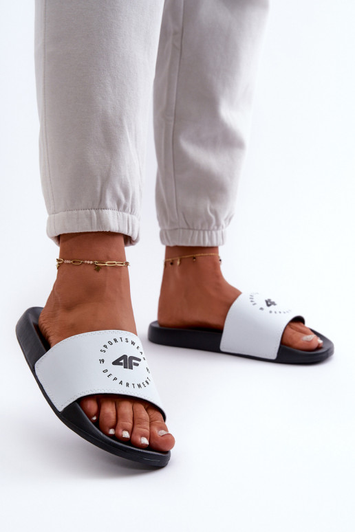 Sieviešu Čības 4FMM00FFLIF044A-10S Baltas-melnas krāsas