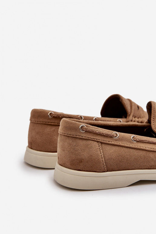 Stilīgi vīriešu apavi Z Eko zamšādau smilšu krāsas Rivanell