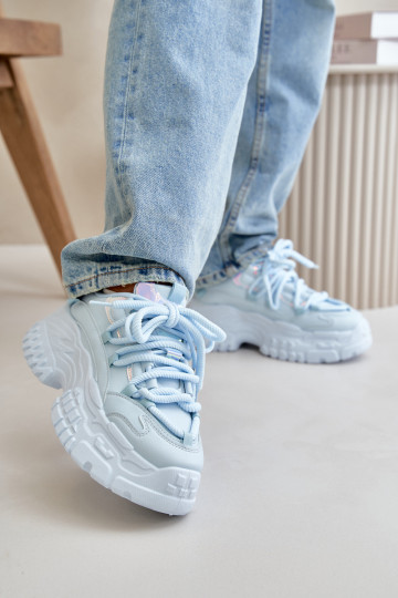 Sneakers modeļa apavi Sieviešu Uz masīvas zoles Zilas krāsas Nevela