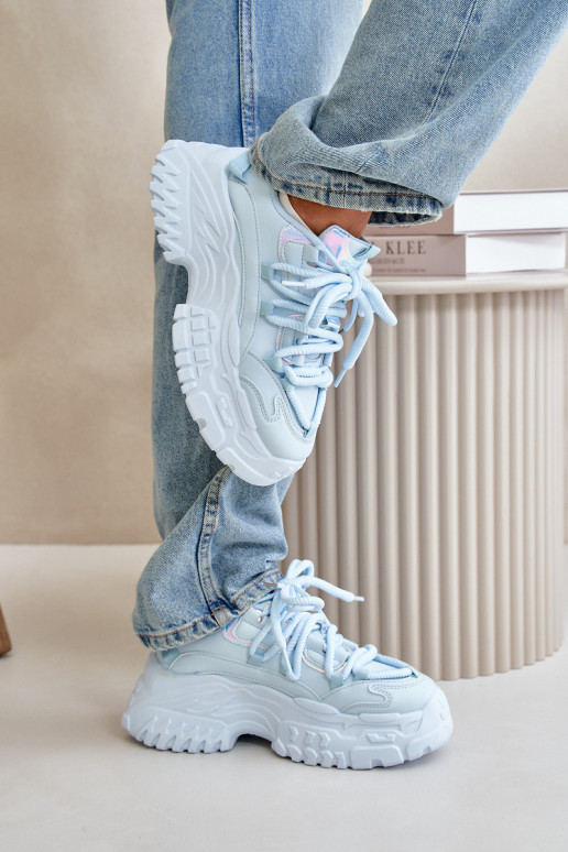 Sneakers modeļa apavi Sieviešu Uz masīvas zoles Zilas krāsas Nevela Sneakers modeļa apavi Sieviešu Uz masīvas zoles Zilas krāsas Nevela