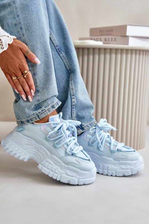 Sneakers modeļa apavi Sieviešu Uz masīvas zoles Zilas krāsas Nevela Sneakers modeļa apavi Sieviešu Uz masīvas zoles Zilas krāsas Nevela