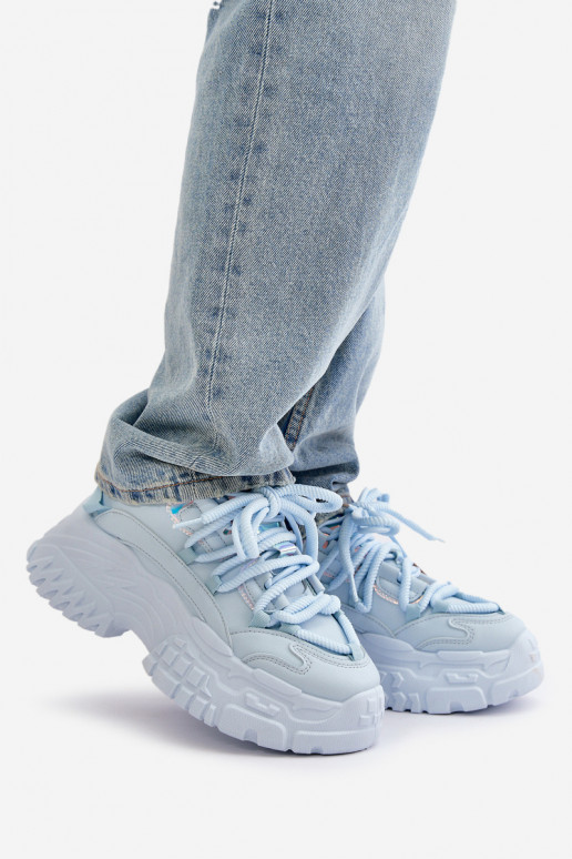 Sneakers modeļa apavi Sieviešu Uz masīvas zoles Zilas krāsas Nevela Sneakers modeļa apavi Sieviešu Uz masīvas zoles Zilas krāsas Nevela