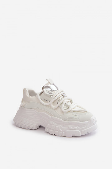 Sneakers modeļa apavi Sieviešu Uz masīvas zoles baltas krāsas Nevela 2