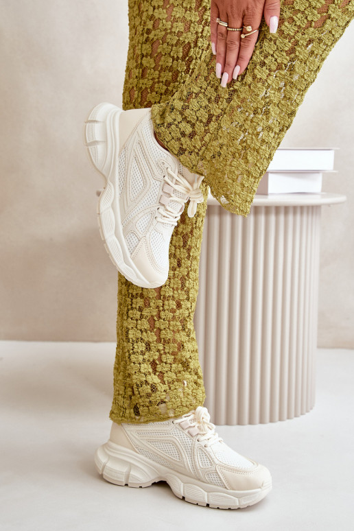 sporta apavi Sneakers modeļa apavi Sieviešu smilšu krāsas Timoci