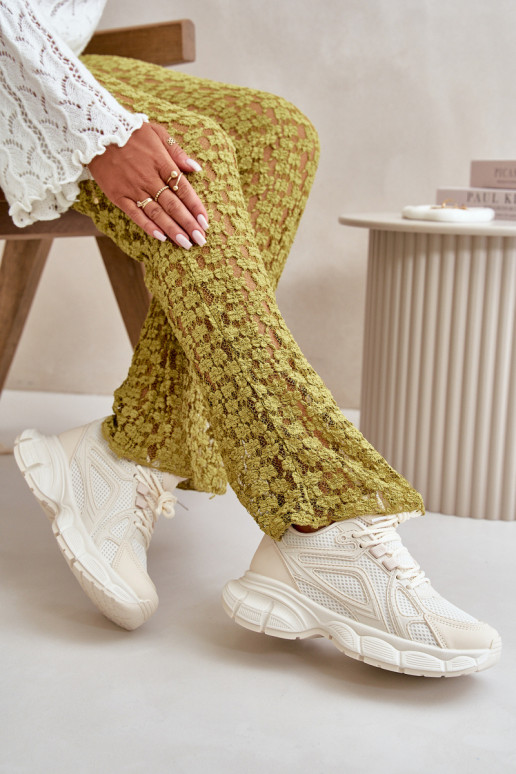 sporta apavi Sneakers modeļa apavi Sieviešu smilšu krāsas Timoci