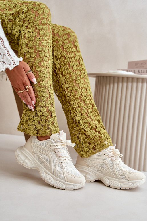 sporta apavi Sneakers modeļa apavi Sieviešu smilšu krāsas Timoci