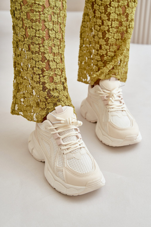 sporta apavi Sneakers modeļa apavi Sieviešu smilšu krāsas Timoci