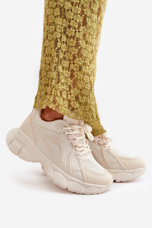 sporta apavi Sneakers modeļa apavi Sieviešu smilšu krāsas Timoci