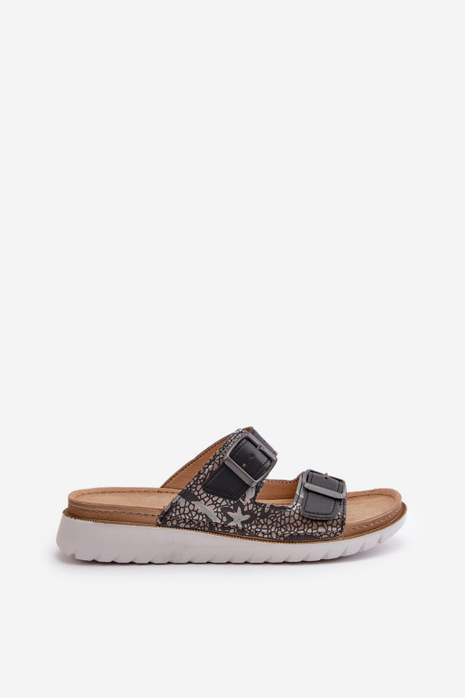 Sieviešu Ērtas čības ar sprādzēm Inblu CN000033 tumši zilas krāsas Sieviešu Ērtas čības ar sprādzēm Inblu CN000033 tumši zilas krāsas