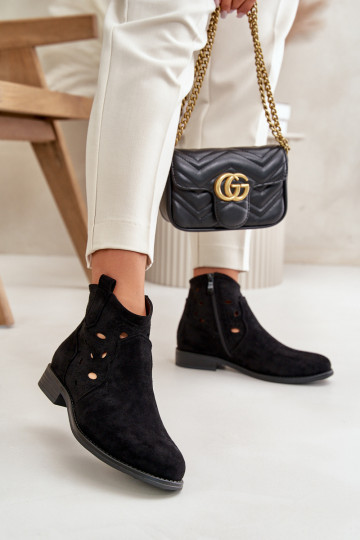 Sieviešu puszābaki Ažūrs Uz pili melnas krāsas S.Barski HY42-081